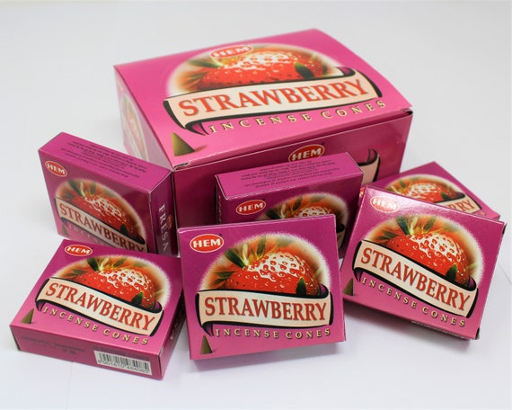 Hem Strawberry Incense Cones: Choose How Many