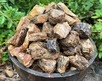Indonesian Black Amber Natural Rough Stones - CLEARANCE Quality Bulk Wholesale Lots ('B' Grade Raw Amber Crystals)