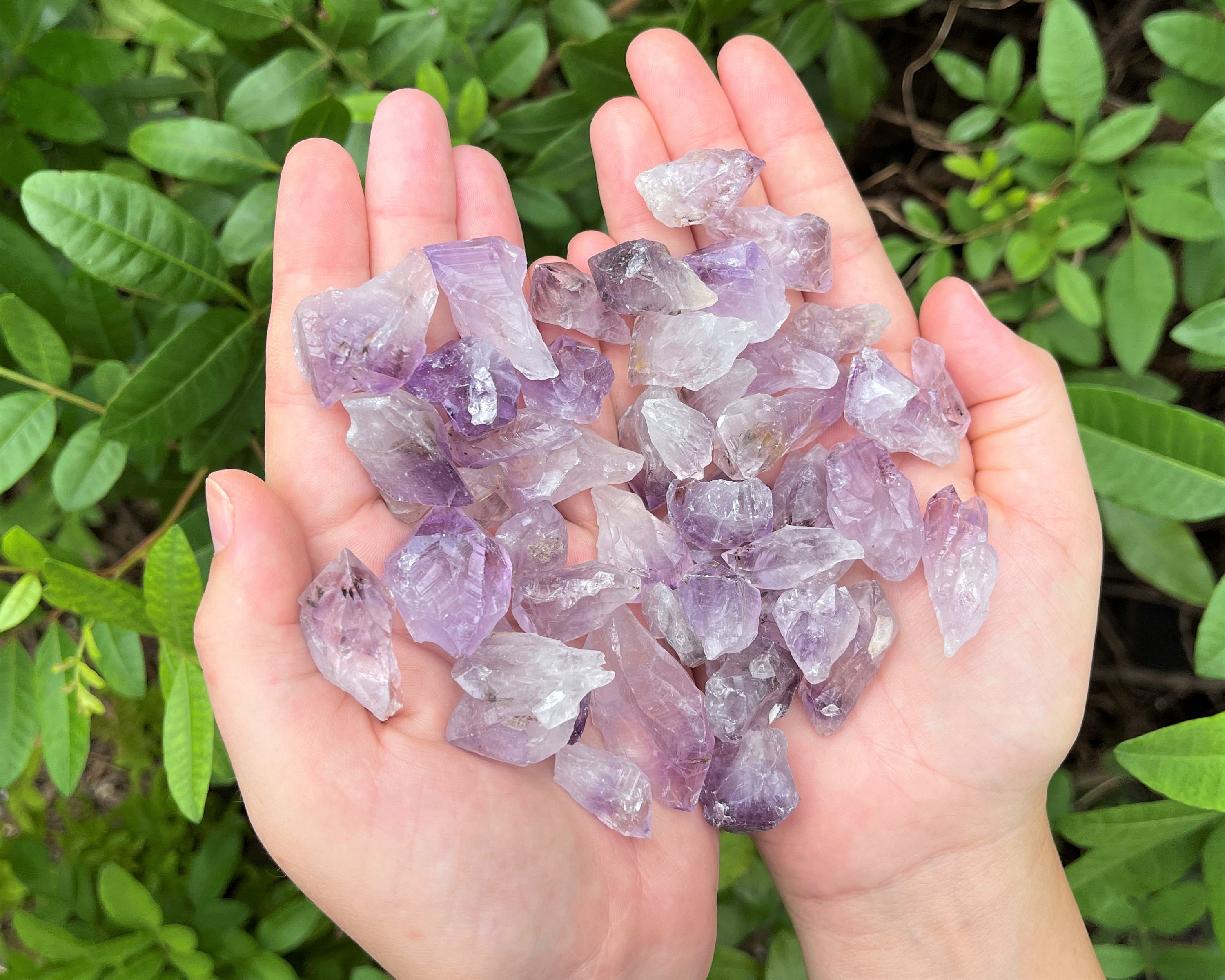 2000 Carat Lot Natural Amethyst Points – Rough Purple Crystals, Plus FREE Faceted Gemstone