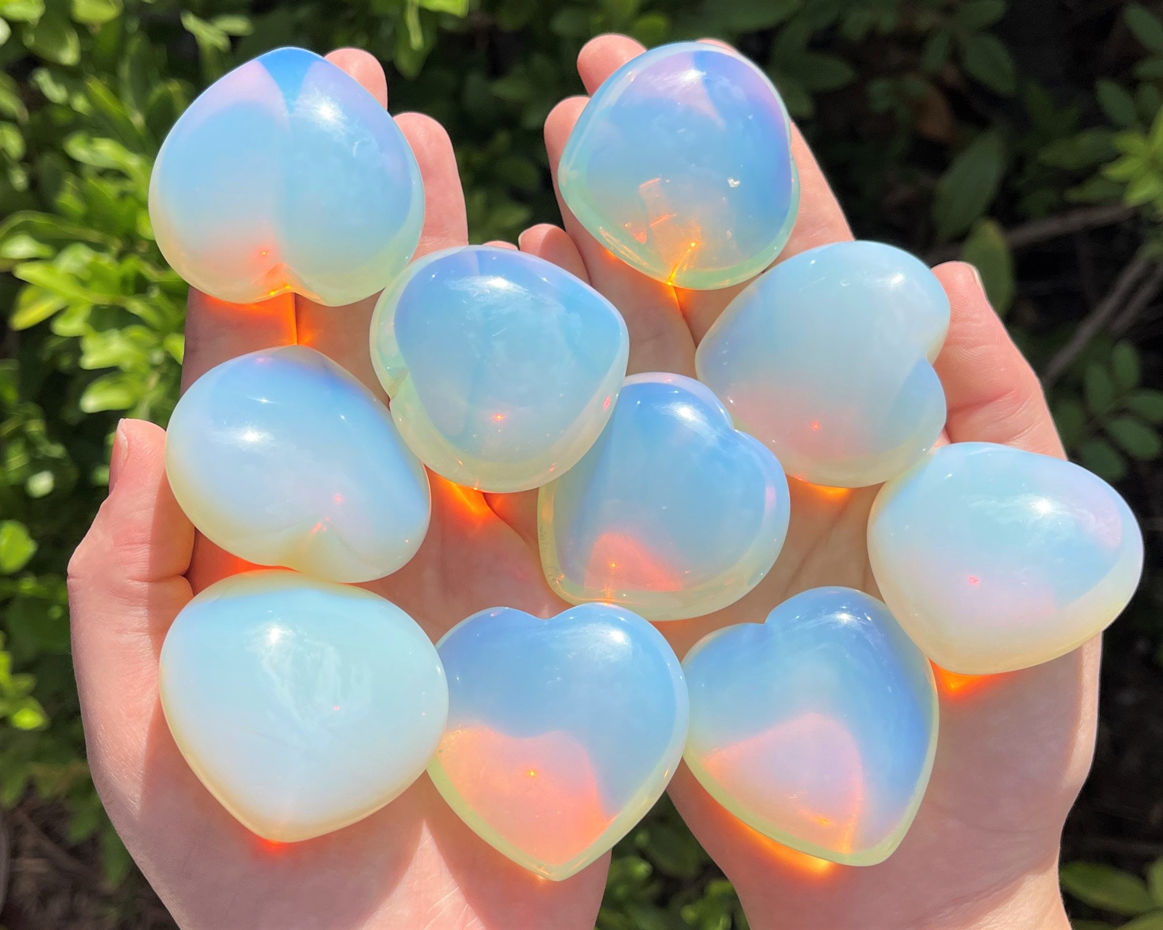 Opalite Pocket Hearts - Available in 2 Sizes Opalite Pocket Hearts - Available in 2 Sizes