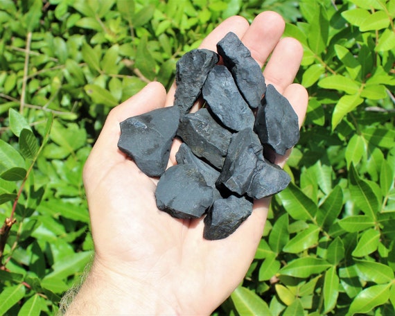 Shungite Raw Natural Stones: Choose How Many Pieces (Shungite Crystals, EMF Protection)