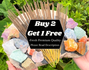 20 Incense Sticks BUY 2 GET 1 FREE! + Free Crystals! - Choose Your Scent (Premium Quality)