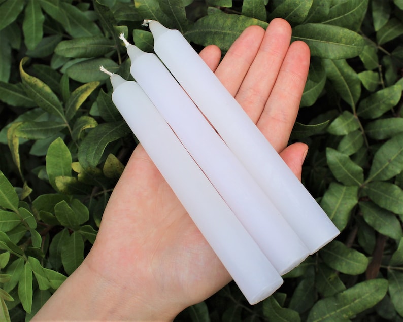 White Taper Candles, LARGE 6 Candles: Choose How Many Bulk Wholesale Lots image 7