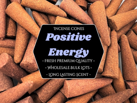 POSITIVE ENERGY Incense Cones: Choose 10, 20, 50, 100 or 200 Bulk Lots