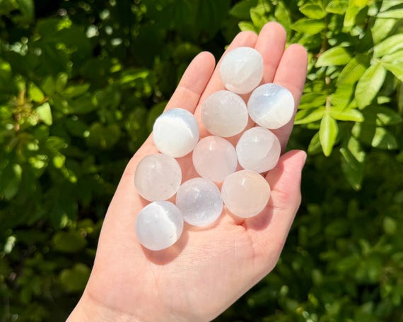 Selenite Tumbled Stones: Choose How Many Pieces ('A' Grade Selenite Crystals)
