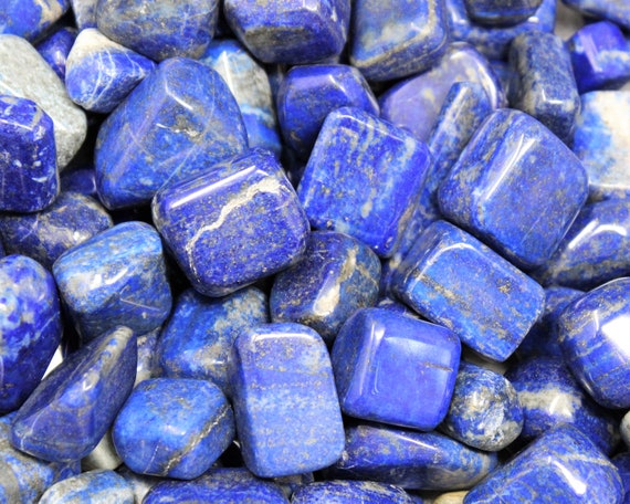 Lapis Tumbled Stones: Choose Ounces or lb Bulk Wholesale Lots (Premium Quality 'A' Grade)