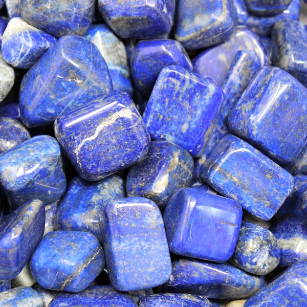 Lapis Tumbled Stones: Choose Ounces or lb Bulk Wholesale Lots (Premium Quality 'A' Grade)