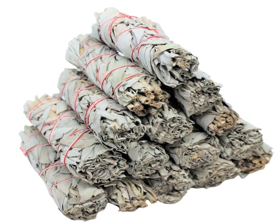 Wholesale White Sage Bundles 4" White Sage Smudge Sticks Bulk (Sage for Cleansing)