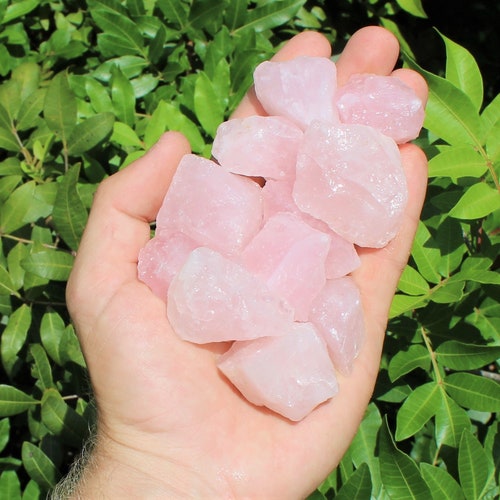 Rose Quartz Rough Natural Stones Choose How Many Pieces raw Etsy