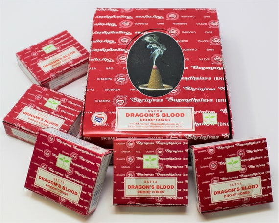 Satya Dragons Blood Incense Cones: Choose How Many