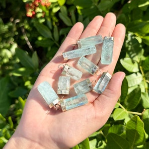 Aquamarine Sterling Silver Pendant