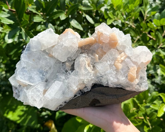 Apophyllite & Stilbite Crystal Cluster - EXACT SPECIMEN Shown ('AAA' Grade Natural Apophyllite Cluster with Inclusions, AP6)