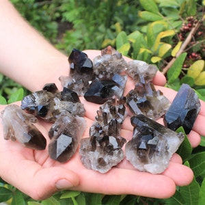 Smoky Quartz Crystal Clusters 'AAA' Grade Wholesale Bulk Lots Premium Quality: Choose Ounces or lbs (Smoky Quartz Geodes)