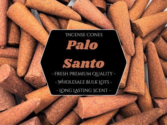 PALO SANTO Incense Cones: Choose 10, 20, 50, 100 or 200 Bulk Lots