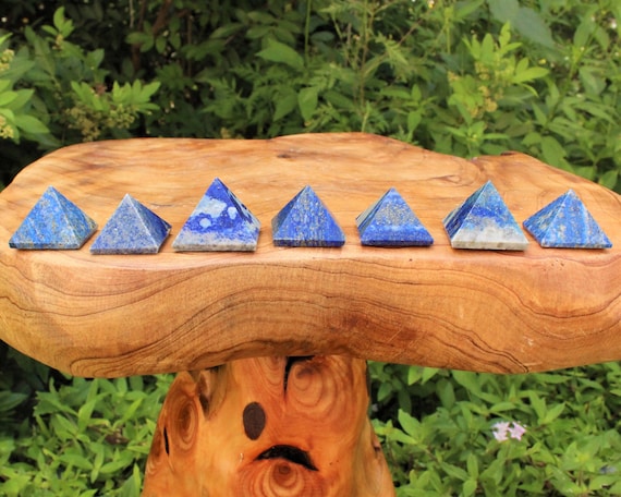 Lapis Lazuli Crystal Pyramid, 1" - 1.25" (Polished Gemstone Pyramid, Lapis Pyramid)