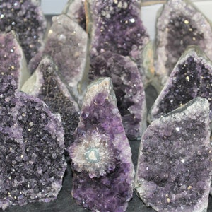 Amethyst Cut Base Clusters, CLEARANCE Quality Crystal Quartz Geodes B Grade, Crazy Cheap: Choose Size Amethyst Free Standing Crystals 画像 5