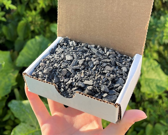 Black Tourmaline Sand 1/2 lb Box Lot - Fine Crushed Black Tourmaline Crystal Chips (Tiny Natural Black Tourmaline)