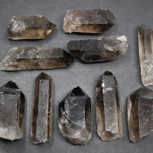 Smoky Quartz Points: 'AAA' Grade Smoky Quartz Crystal Point Choose Size Premium Quality image 4