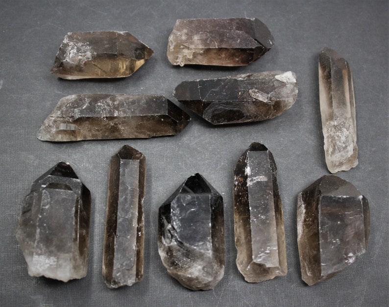 Smoky Quartz Points: 'AAA' Grade Smoky Quartz Crystal Point Choose Size Premium Quality image 4