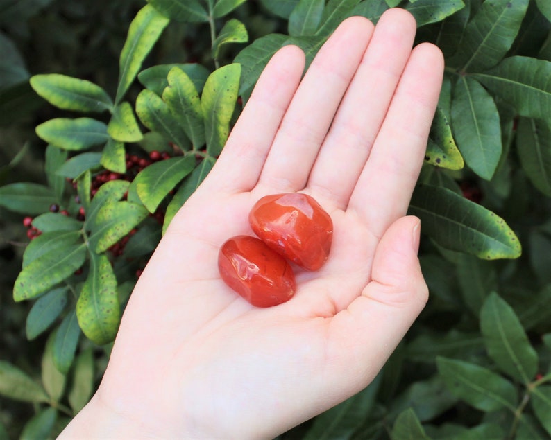 Carnelian Tumbled Stones: Choose How Many Pieces Premium Quality 'A' Grade 2