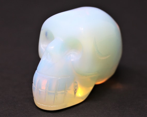 Opalite Crystal Skull, 2" - Choose How Many ('AAA' Grade Opalite Skulls, Polished Opalite Gemstone)