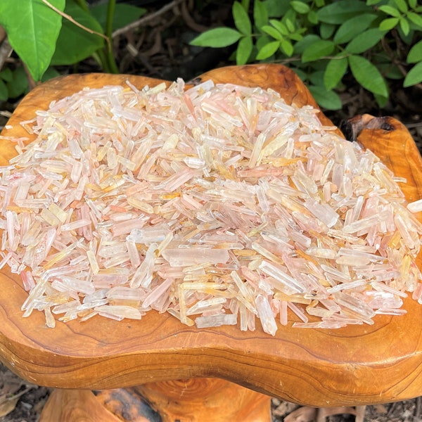 Tiny Matchstick RED Hematoid Quartz Crystal Points: Choose Ounces or lb Bulk Wholesale Lots (Premium Quality 'AAA' Grade)