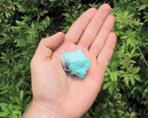 Raw Natural Amazonite Crystals Choose How Many Pieces Etsy