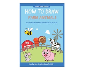 How to Draw Farm Animals - Instant Download