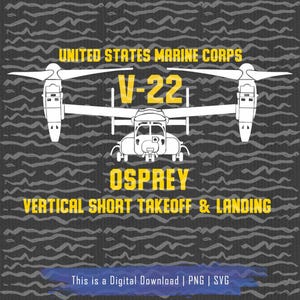 V-22 Osprey Silhouette Svg, Marine Corp Helicopter Png, Us Air Force Cricut, Military Helicopter Vector Svg File, Aviation Sticker File