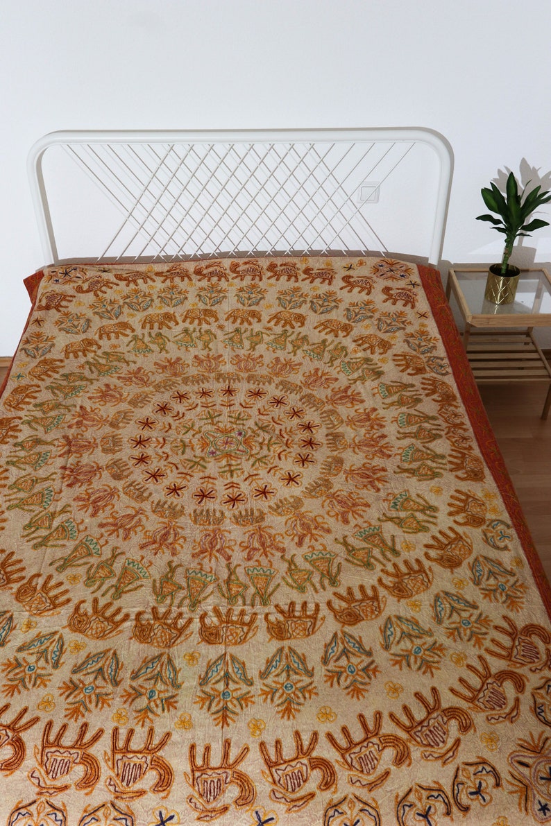 Indian Bed Sheet Bohemian Bedroom Decor Boho Bedding Image 0