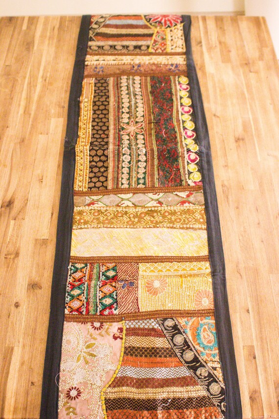 Indian Wall Hanging Handmade Bohemian Tapestry Vintage Decor Art Gypsy Room Original Artwork