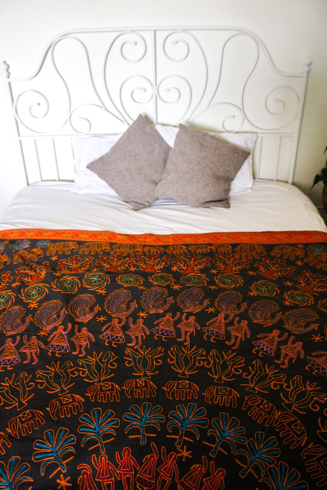 Handmade Bed Cover Indian Bed Sheet Handmade Bedspread Etsy