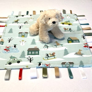 Snowfun Animals Ribbon Blanket and Dog