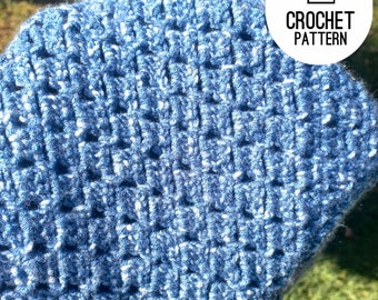 Easy Baby Blanket, Continues Rectangle, or Infinity Blanket in Block Stitch Crochet Pattern
