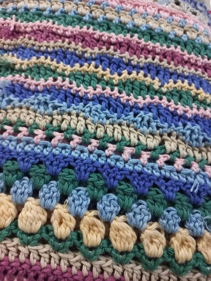 7 Sizes Stitch Sampler Line Blanket 7 in 1 Crochet Pattern Etsy UK