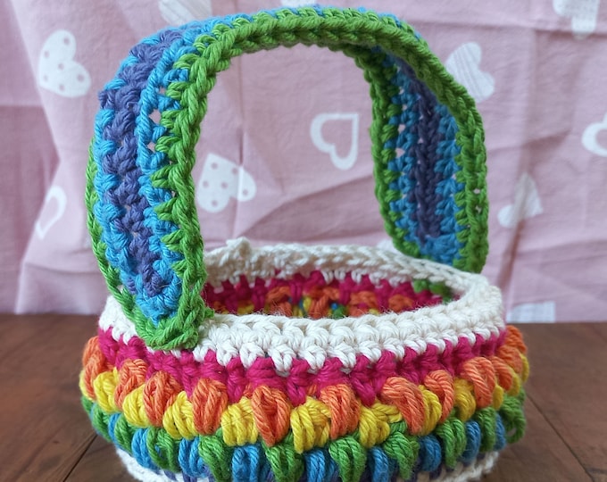 It's a Party , Mini basket, beginner-friendly - party favor, Crochet Pattern