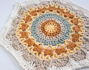 Crochet Hexagon Flower Granny Square Fynbos Flower Square Hexagon Crochet Pattern
