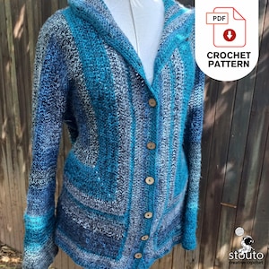 Easy Crochet Jacket Pattern: Customizable Unisex Coat (PDF Pattern for All Sizes)