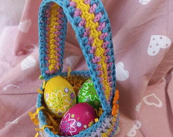 Striped Mini Basket : Easter Crochet Pattern