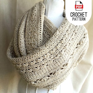 Scarf Crochet Pattern | Cowl | Blanket Scarf | Wedding Shawl | Christmas Gift Pattern