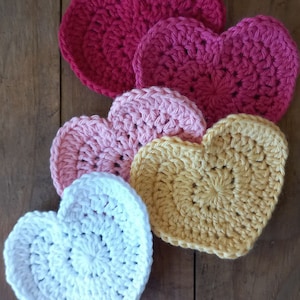 Crochet Heart Pattern, Small Crochet Heart Pattern, Easy Love Heart Crochet Pattern for beginner, PDF Pattern Download