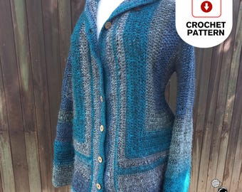 Easy Crochet Jacket Pattern: Customizable Unisex Coat (PDF Pattern for All Sizes)