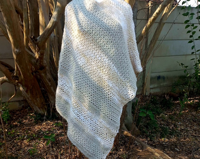 Crochet Blanket Stitch Poncho Pattern