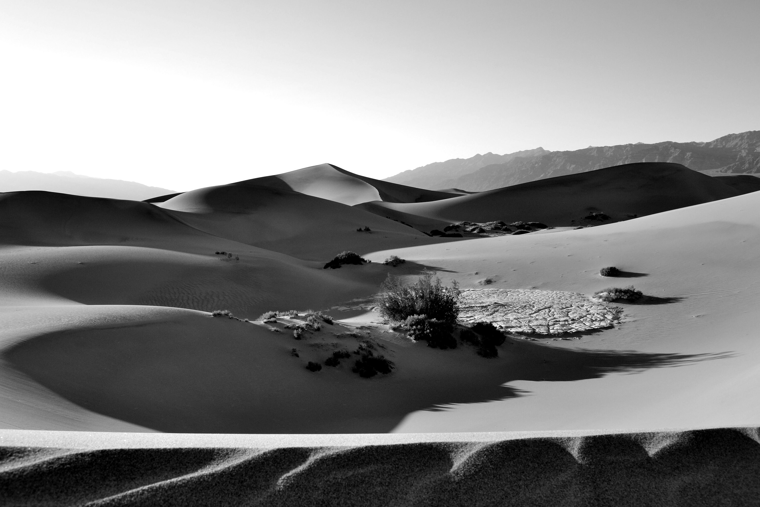 Death Valley Sand Dunes Fine Art Black and White - Etsy