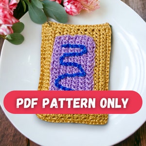 Crochet Your Own Pop Tart Plush with Our Amigurumi PDF Pattern Download, Beginner Friendly Amigurumi, Printable Pattern