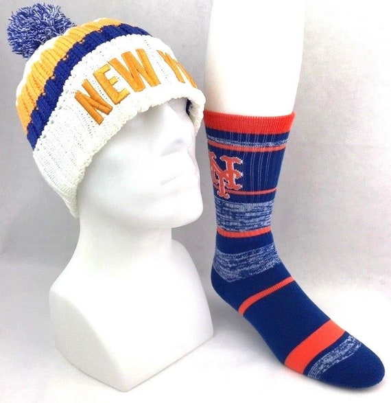 Cuff Pom Beanie and RMC Striped Crew 