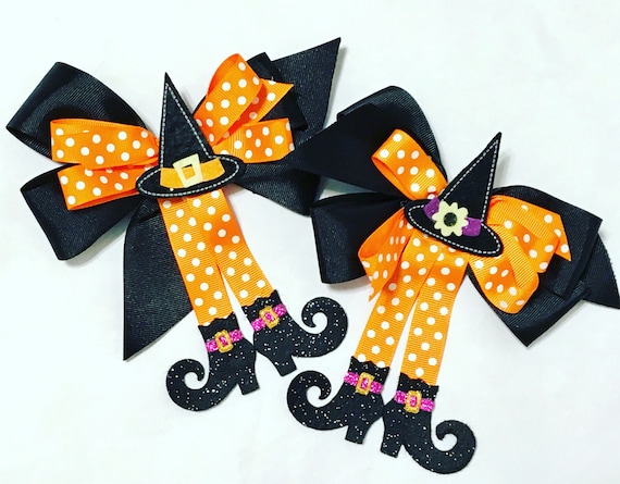 Halloween hair bow Witch Halloween hair 