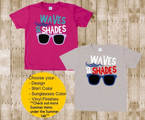 Kids & Toddler Vacation Shirt Kids Summer Shirt Waves and - Etsy