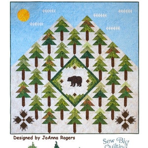 Kodiak in the Woods digital pattern