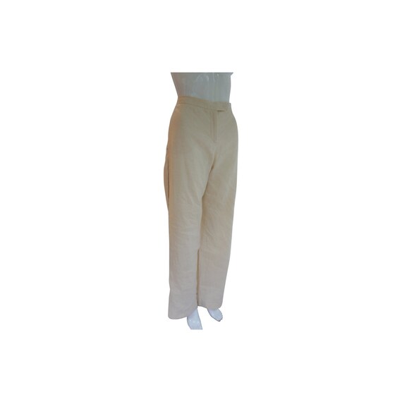 white cotton flare pants